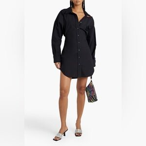 Alexanderwang t. Cutout & Open Back Shirt Dress